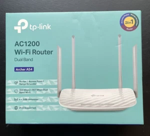 TP-Link AC1200 WLAN Router Archer A54 Dual Band WLAN Internet Router, 4 x... - Bild 1 von 6