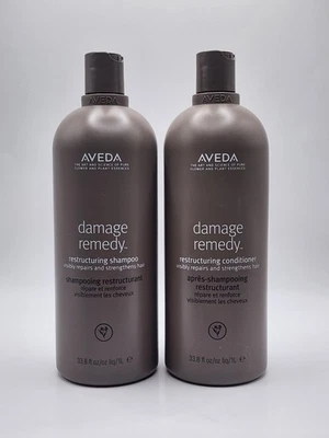 Champú y acondicionador Aveda Damage Remedy Jumbo 1 litro 33,8 oz cada uno nuevo Foto 1 de 3