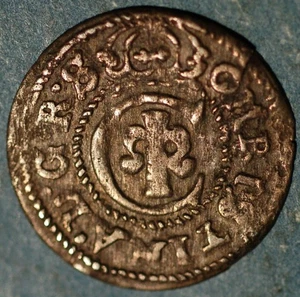City of Riga Swedish Livonia 1 Solidus 1634-1654 Christina KM# 21 -18726 - Picture 1 of 2