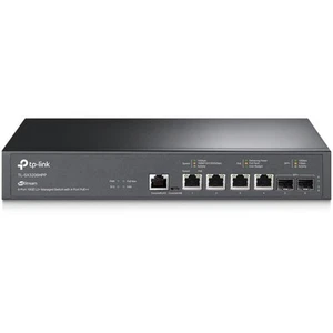 Commutateur géré TP-Link JetStream 6 ports 10GE L2+ avec PoE++ 4 ports (TLSX3206HPP) - Photo 1/4