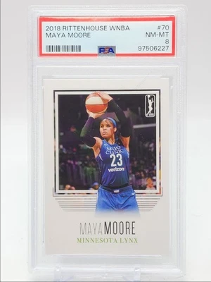 MAYA MOORE 2018-19 RITTENHOUSE WNBA BASKETBALL MINNESOTA LYNX PSA 8 Q3110 - Image 1 of 2