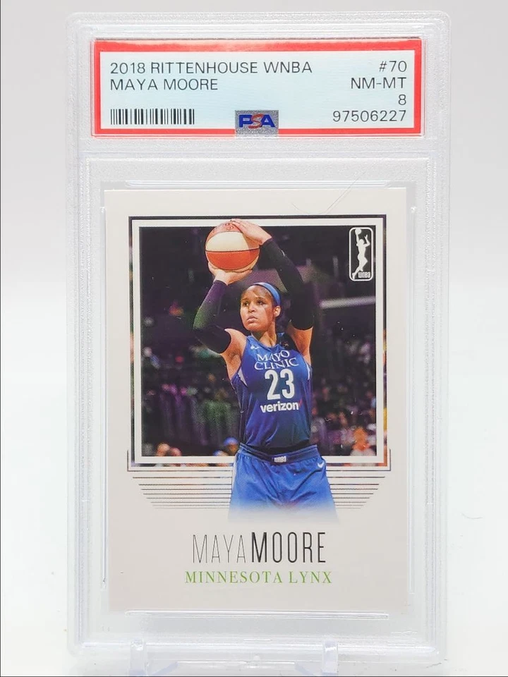 MAYA MOORE 2018-19 RITTENHOUSE WNBA BASKETBALL MINNESOTA LYNX PSA 8 Q3110 - Image 1 of 2