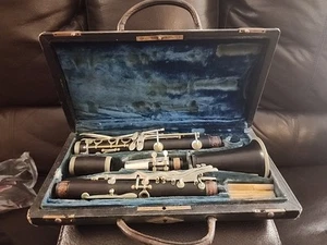 Vintage Wood Winds The Pendler Co Elkhart Clarinet P7373 With Case - Picture 1 of 14