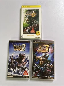 Monster Hunter Portable 2, 2G, 3 PSP PlayStation Portable JAPAN Complete - Picture 1 of 7