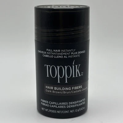 Fibras capilares Toppik - Tono marrón oscuro para hombres y mujeres 12 g/0,42 oz | Nuevo Foto 1 de 3