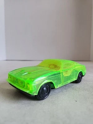 1971 - 1973 Ford Mustang Japan Tin Toy Translucent Green Plastic Friction - Image 1 of 4