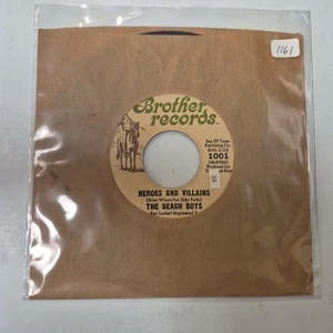 THE BEACH BOYS- HEROED AND VILLAINS 7" 45 RPM RECORD LIKE NEW OOP - Picture 1 of 2