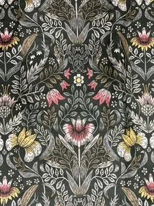 Ikea Karrdunort Full Queen Standard Kissenbezüge grün Blumen William Morris Stil EXC - Bild 1 von 11