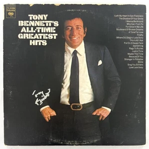Tony Bennett Signed Autograph Album Vinyl Record - Greatest Hits w/ Beckett COA - Picture 1 of 4