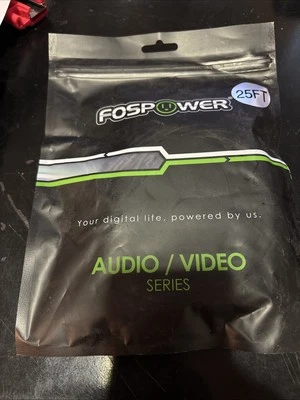 25FT AUX Headphone 3.5mm Cable Male to Male Car Stereo Audio Cord iPhone Samsung - Image 1 of 3