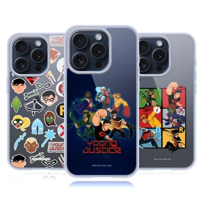 FUNDA OFICIAL DE GEL SUAVE CON GRÁFICOS YOUNG JUSTICE PARA TELÉFONOS APPLE iPHONE Foto 1 de 4