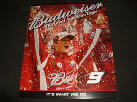 2010 KASEY KAHNE #9 BUDWEISER NASCAR POSTCARD Cover