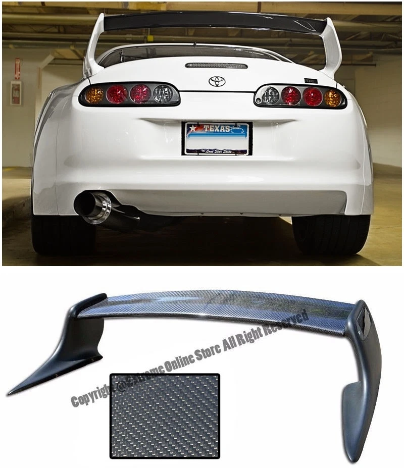 Alerón trasero de fibra de carbono estilo T JZA80 MK4 para Toyota Supra 93-98 Foto 1 de 1