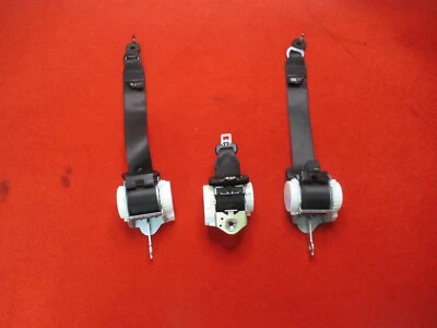 Juego de cinturón de seguridad trasero izquierdo derecho centro negro OEM BMW F06 650i 640i M6 Gran Coupé Foto 1 de 4