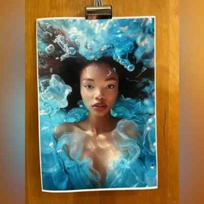 Impresión de la Diosa del Mar 13” x 19” en papel fotográfico de alta calidad listo Foto 1 de 4