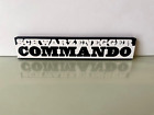Commando Logo Arnold Schwarzenegge 1985 Actionthriller John Matrix Ex-schwarz BW
