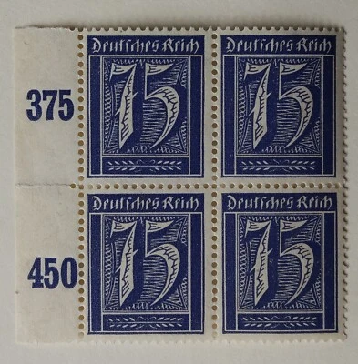 Germany Stamps, 1921-22, sc#170, Mint, NH, OG, Wmk, Blk/4 - Image 1 of 2