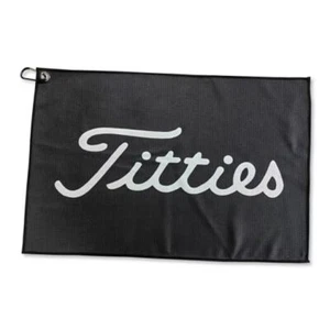 Funny Golf Microfiber Towel - Premium Towel for Golf Bags with Black/White - Picture 1 of 8