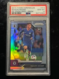 Mason Mount 2019-20 Chronicles EPL Prizm SILVER #312 Rookie RC PSA 10 Man United - Picture 1 of 3