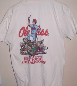 2022 Ole Miss Mississippi baseball rebels t shirt Large - Picture 1 of 4