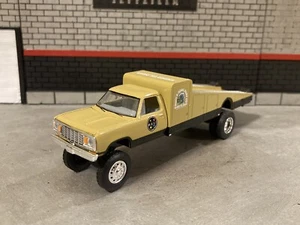 1974 Dodge Car Hauler Dually Lifted 4x4 Ramp Truck 1/64 Diecast Custom M2 - Picture 1 of 14