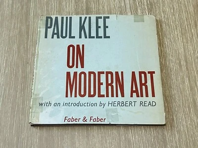 Paul Klee on Modern Art 1950 HC/DJ/Vintage - Image 1 of 4