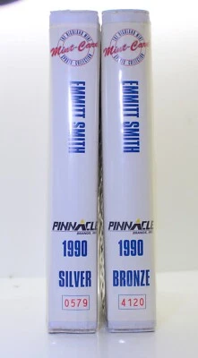 4.25 Oz .999 Fine Silver Bar/Bronze Emmitt Smith Highland Mint Card Set, 1990 - Image 1 of 4