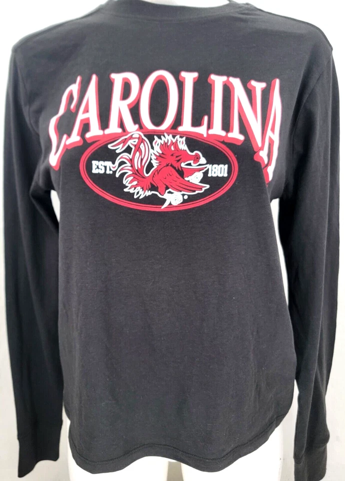 NEW South Carolina Gamecocks Champion Black LS Crew Neck Tee Shirt Women's M - Image 1 of 4