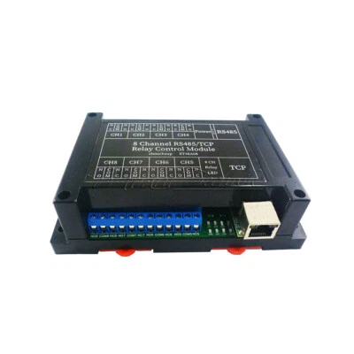 RS485/TCP Modbus Slave Relay Control Module Ethernet Network ET48A08 12V 8 CH - Image 1 of 4