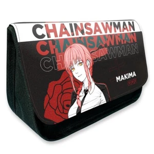 Chainsaw Man Anime Federtasche Stiftetui Schlamper Etui Pencil case canvas Black - Picture 1 of 5