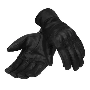 Guantes de ciclismo Royal Enfield de cuero Stout negros - Imagen 1 de 6