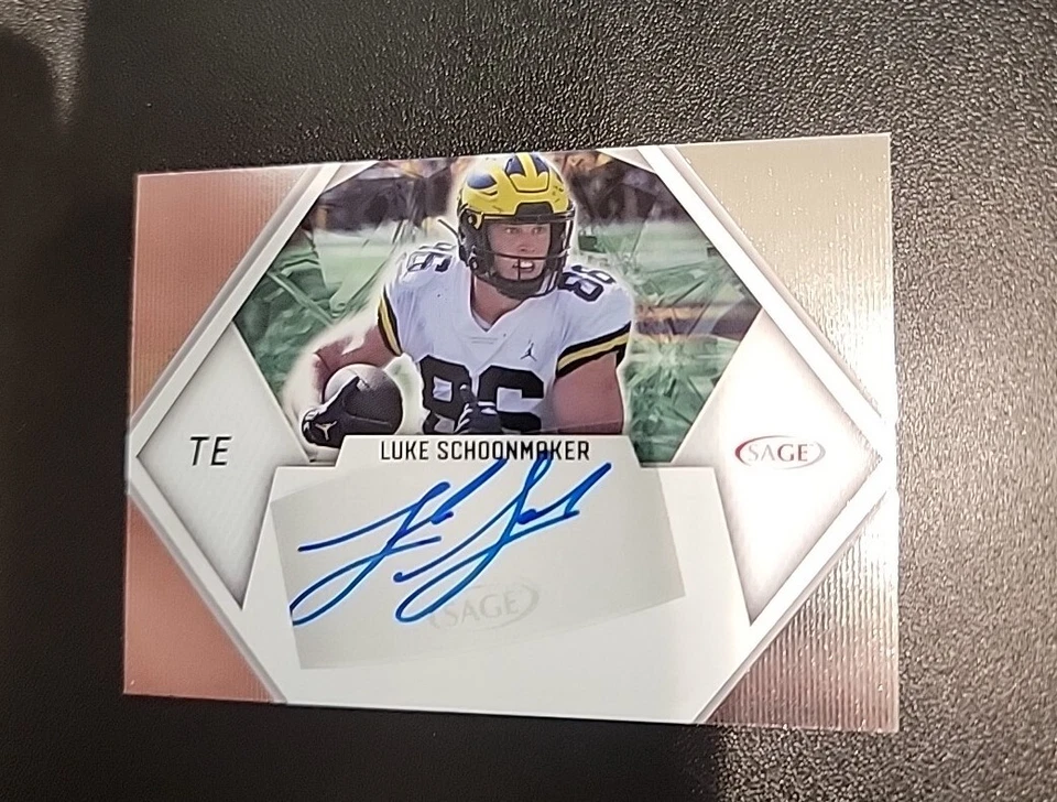 Luke Schoonmaker 2023 Sage Silver Foil Autograph RC - Image 1 of 1