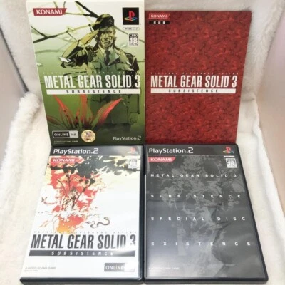Metal Gear Solid 3 Subsistence with Special Disk Existence Sony PS2 Japan Tested - Image 1 of 4