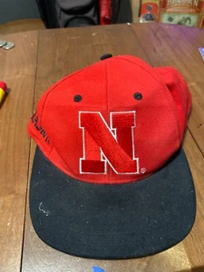 vintage Nebraska Corhusker Twin Image snapback Hat - Picture 1 of 6