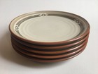 NORITAKE PUEBLO MOON DINNER PLATES LIGHT BROWN STONEWARE 10 1/4" LOT OF 5