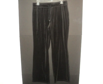 Everlast Sport Pants Women's Size L Black Velour Drawstring Activewear Boot Cut - Image 1 of 4