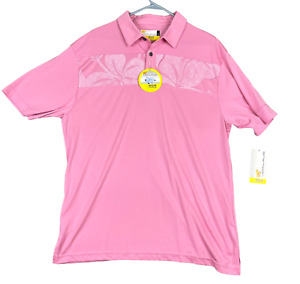Jack Nicklaus Eco Choice Golf Polo Mens Large Pink Shirt Short Sleeve