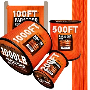 1000Ib Corda Paracord - 100ft / 200ft / 500ft / 1000ft 4mm,12 Spiaggia Paracadute... - Foto 1 di 5