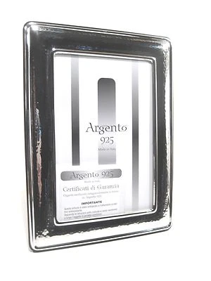 Cornici argento 925 massiccio,foto da 6x9 a 15x20,fascia larga.Real Solid Silver - Immagine 1 di 4