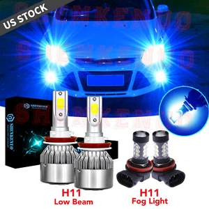 For Ford Focus 2012-2018 LED Headlights Kit Low Beam Fog Light Bulbs 8000K Combo - Picture 1 of 11
