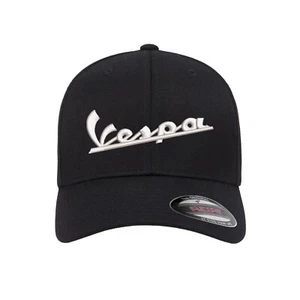 Sombrero Flexfit bordado con logotipo de Vespa plano y curvo - Imagen 1 de 13