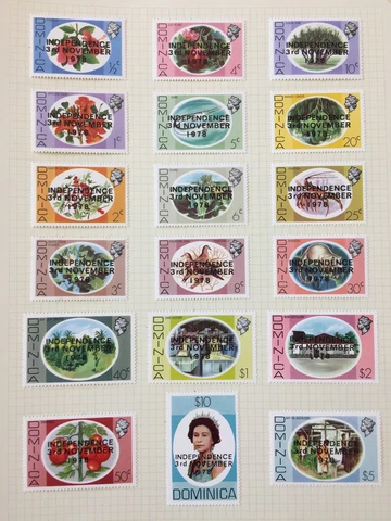 Dominica 1977/78 MH To $10 Scouts Royalty (65+) CP216 Cover