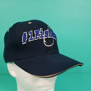 Cappello berretto da pesca blu marca 305 #1 pescatore gancio loop back - Foto 1 di 9