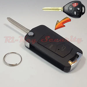 Nueva funda modificada con llave abatible para Toyota y Scion entrada remota llave 4 botones - Imagen 1 de 10