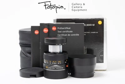 Leica Macro-Elmar-M 90mm F4 - Black / 11633 with full packing (91-93%new) - Image 1 of 4