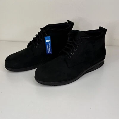 Botas chukka SAS Gretchen negras Moon Dust para mujer 10,5S nobuck con cordones Foto 1 de 4