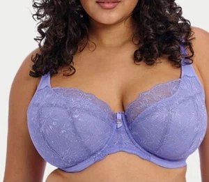 ELOMI 'Brianna' Padded Half Cup UW Bra US Size 34J US/34GG UK Jacaranda - Picture 1 of 3