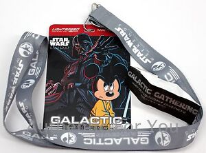 Disney Star Wars 2015 Galactic Gathering Exclusive SET Pin Lanyard + Wristband