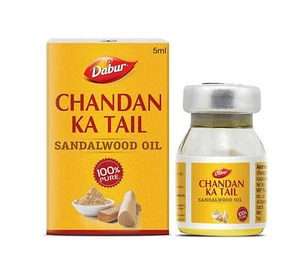 Dabur Sandelholz Speiseöl Chandan Ka Tail 5 ml GUTE QUALITÄT - Bild 1 von 3