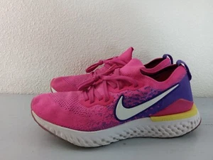 Nike Epic React Flyknit 2 Laser Fuchsia Pink Purple CK0821-600 Women's Size 11 - Picture 1 of 10